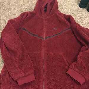 Nike Burgundy Sherpa Tech